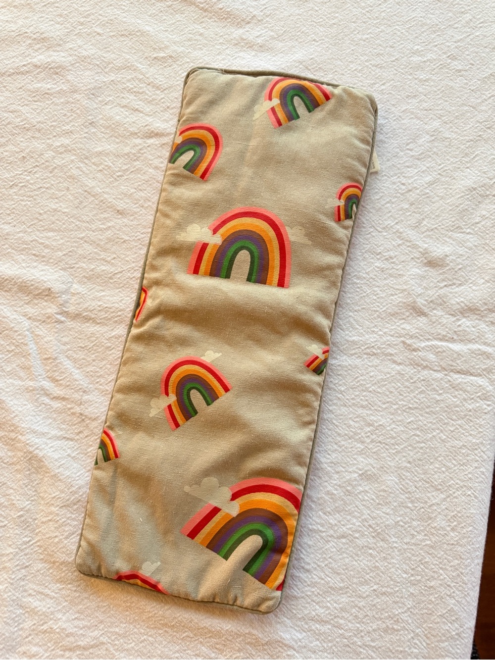 Rainbow Print Heating Pad - Linen Cover